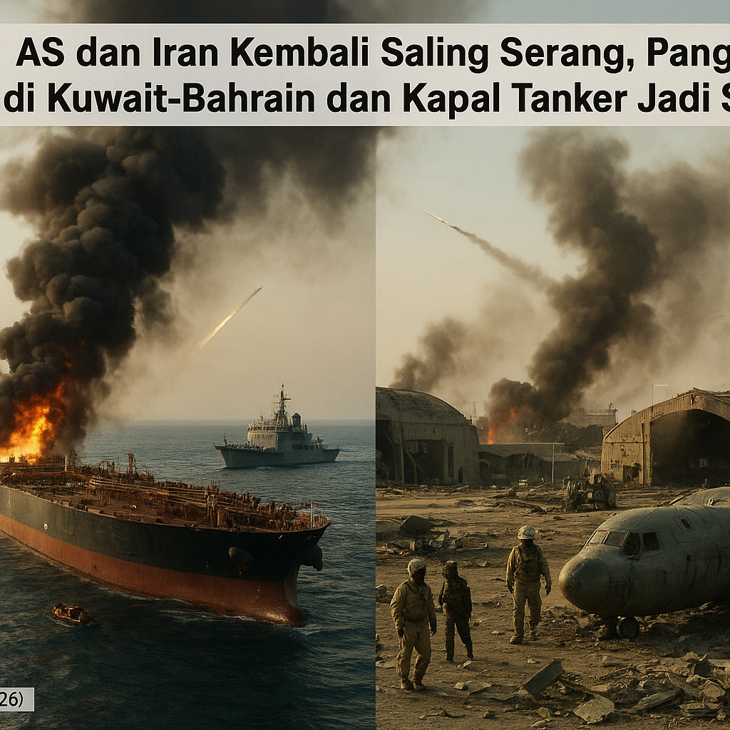 AS dan Iran Kembali Saling Serang, Pangkalan di Kuwait-Bahrain dan Kapal Tanker Jadi Sasaran