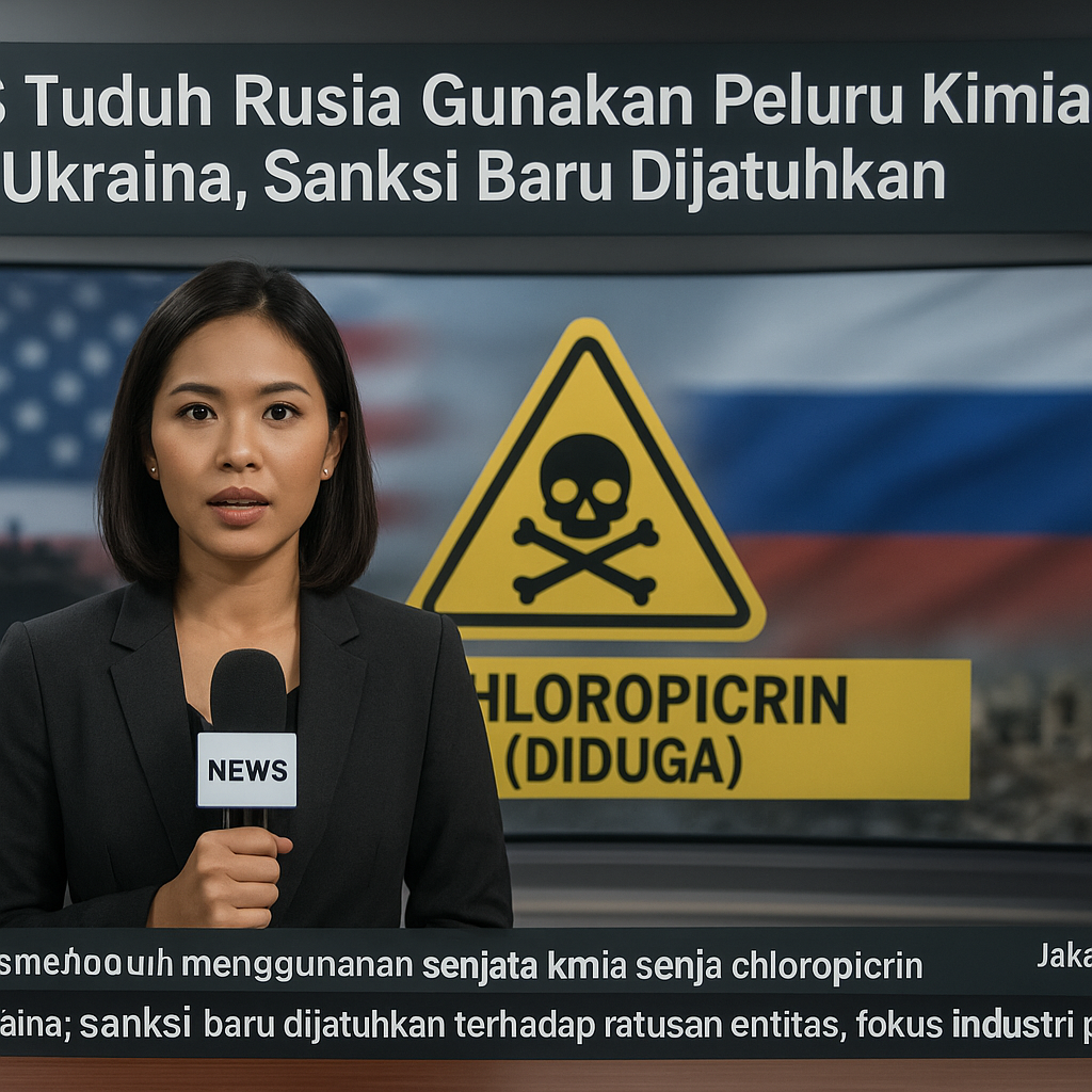AS Tuduh Rusia Gunakan Peluru Kimia di Ukraina, Sanksi Baru Dijatuhkan