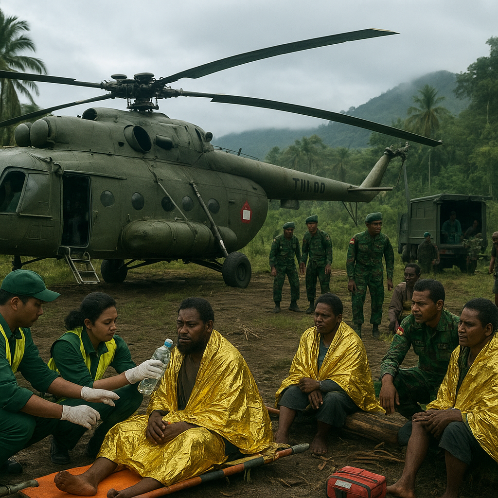 Helikopter Mi-17 TNI AD Jatuh di Papua, Semua Penumpang Selamat