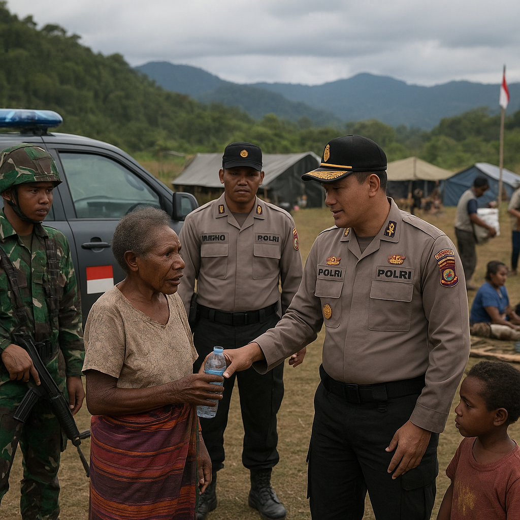 Polri dan TNI Gelar Operasi Gabungan di Perbatasan RI-PNG Usai Konflik Suku