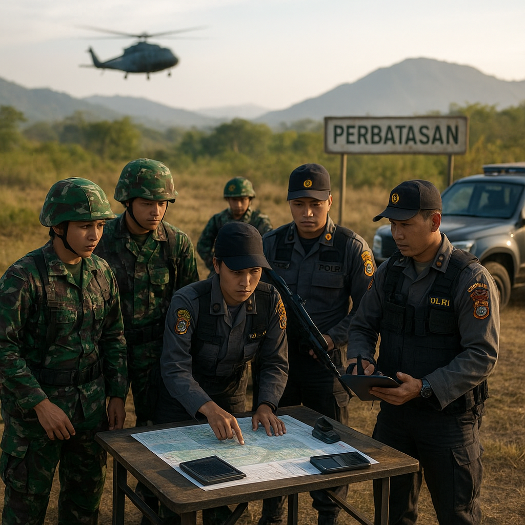 Latihan Gabungan TNI-Polri Diperluas Cegah Ancaman di Perbatasan