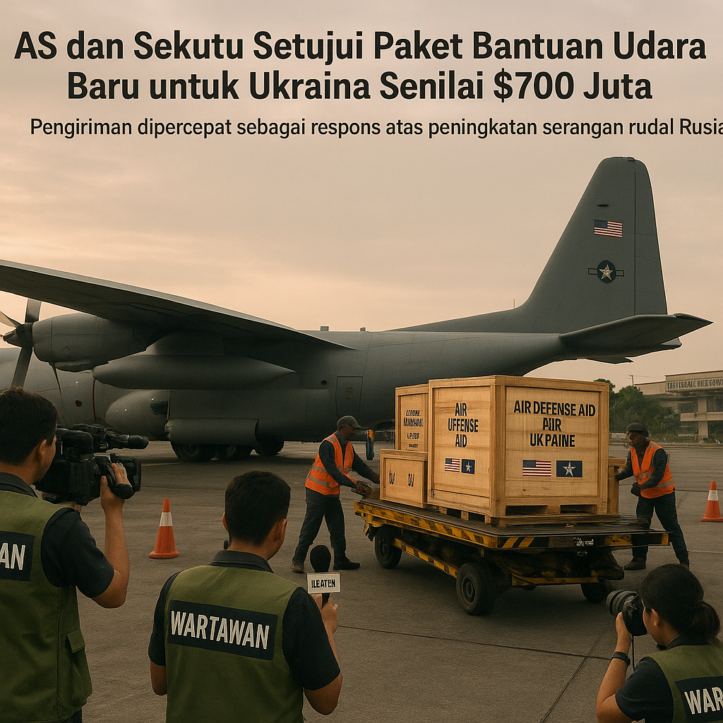 AS dan Sekutu Setujui Paket Bantuan Udara Baru untuk Ukraina Senilai $700 Juta