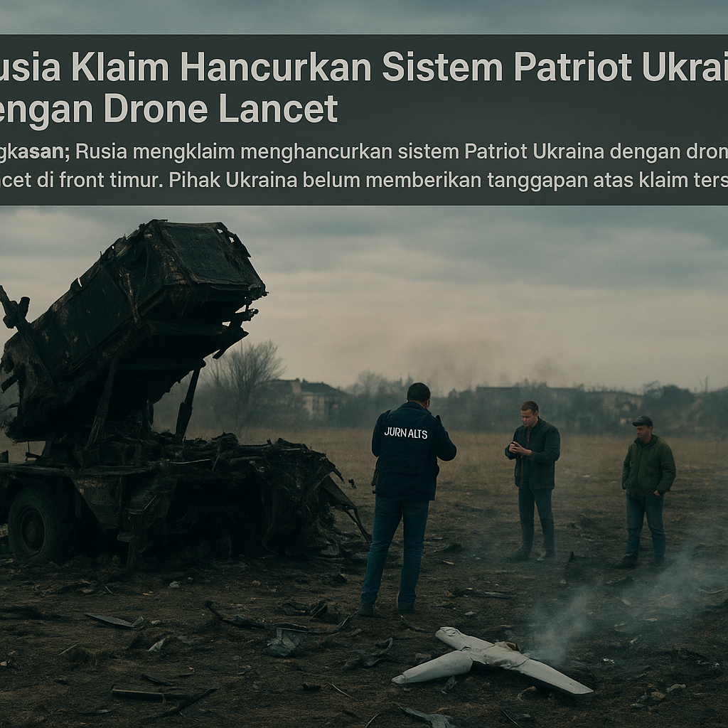 Rusia Klaim Hancurkan Sistem Patriot Ukraina dengan Drone Lancet