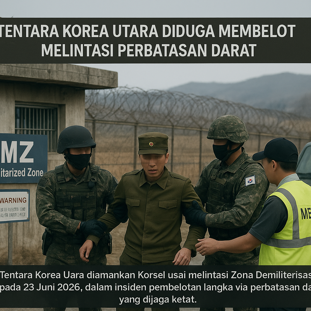 Tentara Korea Utara Diduga Membelot Melintasi Perbatasan Darat