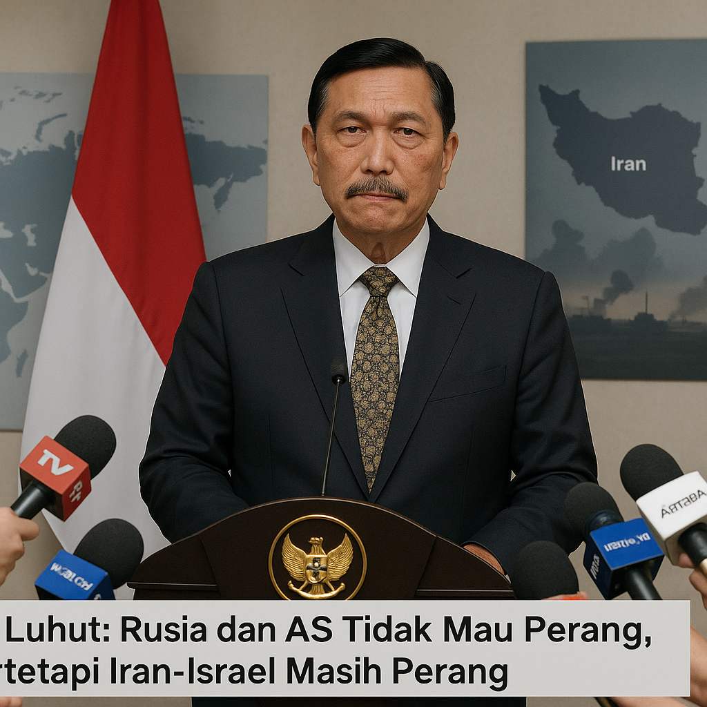 Luhut: Rusia dan AS Tidak Mau Perang, tetapi Iran-Israel Masih Perang