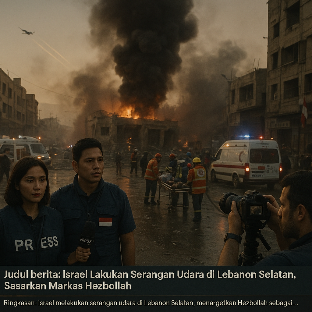 Israel Lakukan Serangan Udara di Lebanon Selatan, Sasarkan Markas Hezbollah