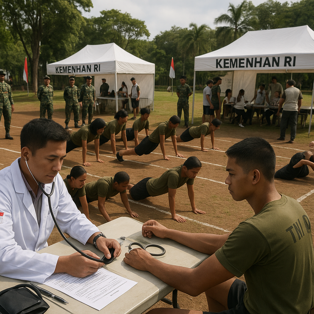 Kemenhan RI Gelar Tes Kesehatan dan Kesamaptaan Calon Prajurit TNI AD
