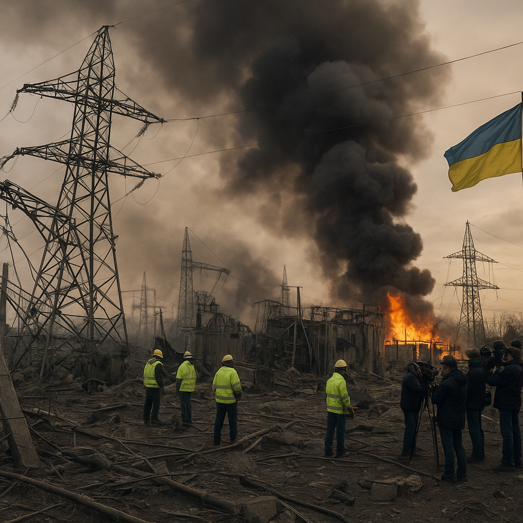 Serangan Drone Rusia Hancurkan Infrastruktur Energi di Ukraina Timur