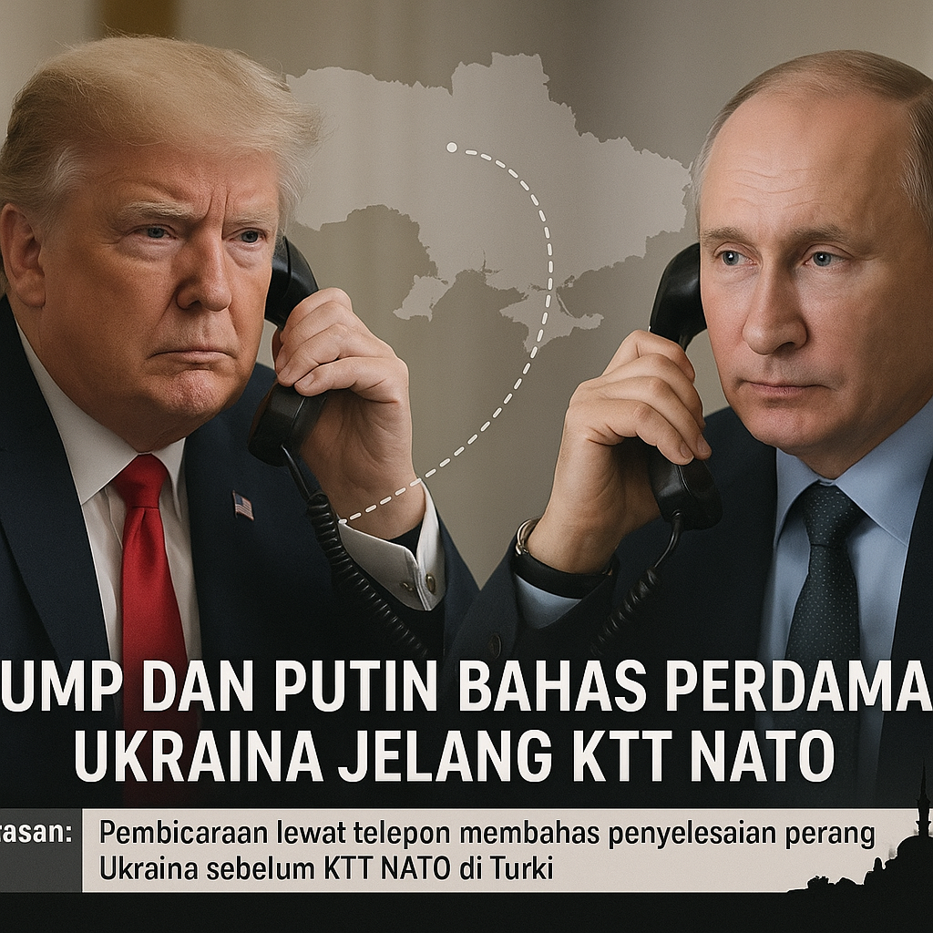 Trump dan Putin Bahas Perdamaian Ukraina Jelang KTT NATO