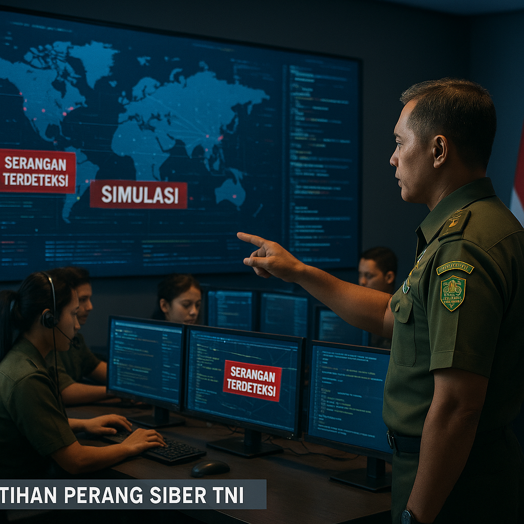 Latihan Perang Siber TNI Hadapi Serangan Digital Digelar