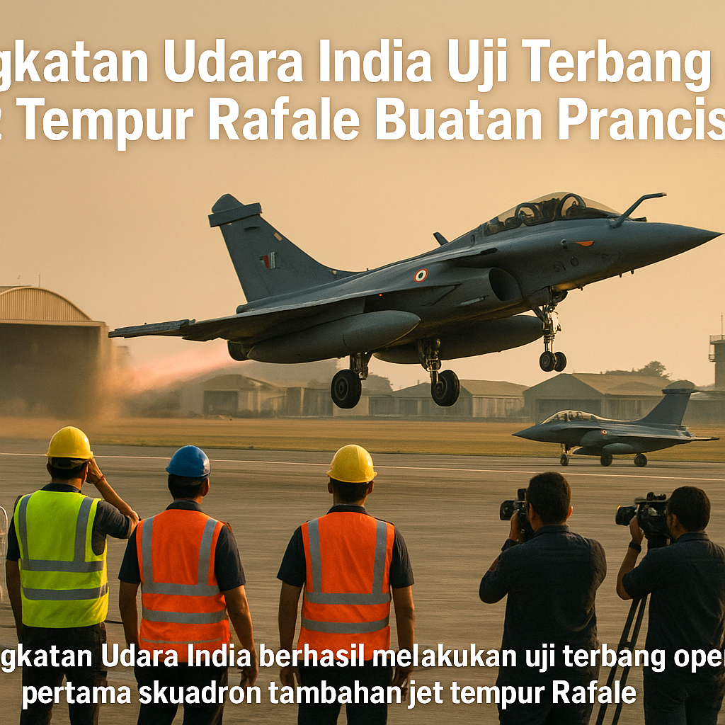 Angkatan Udara India Uji Terbang Jet Tempur Rafale Buatan Prancis