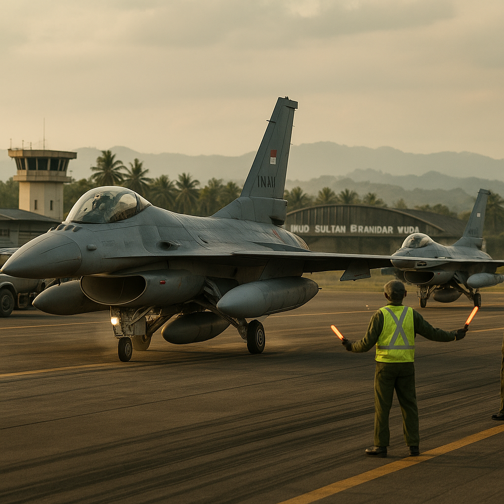 TNI AU Latihan Tempur dengan F-16 di Lanud Sultan Iskandar Muda