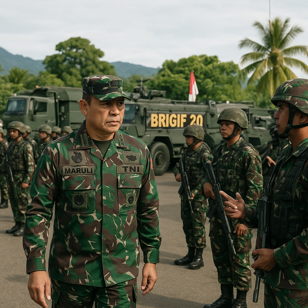 Kasad Tinjau Kesiapan Satuan Pemukul di Jajaran Kodam XVIII/Kasuari