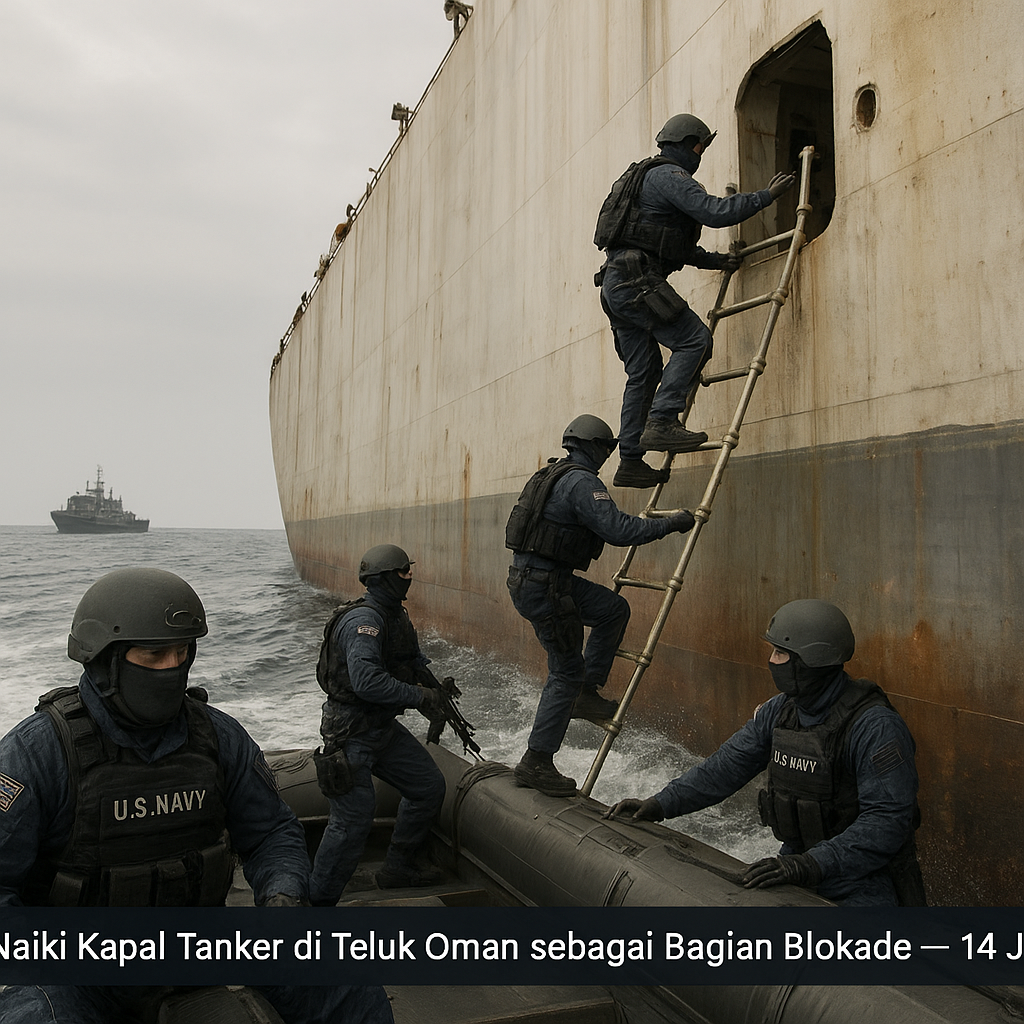 AS Naiki Kapal Tanker di Teluk Oman Sebagai Bagian Blokade