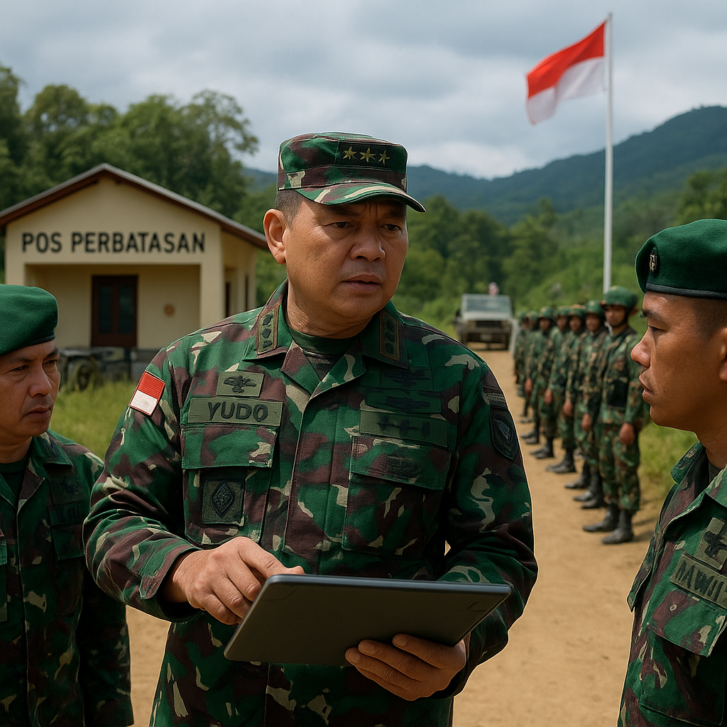 Panglima TNI Tinjau Kesiapan Pasukan di Perbatasan RI-Papua Nugini