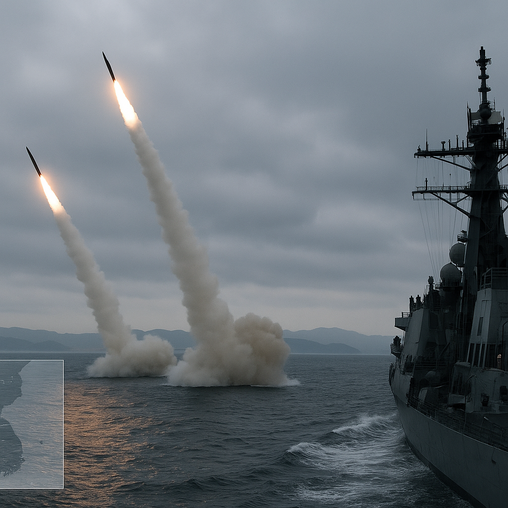 Korea Utara Lancarkan Dua Rudal Balistik Jarak Pendek ke Laut Timur