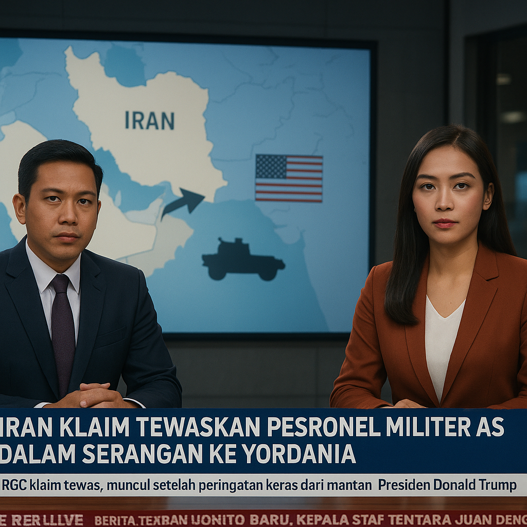Iran Klaim Tewaskan Personel Militer AS dalam Serangan ke Yordania