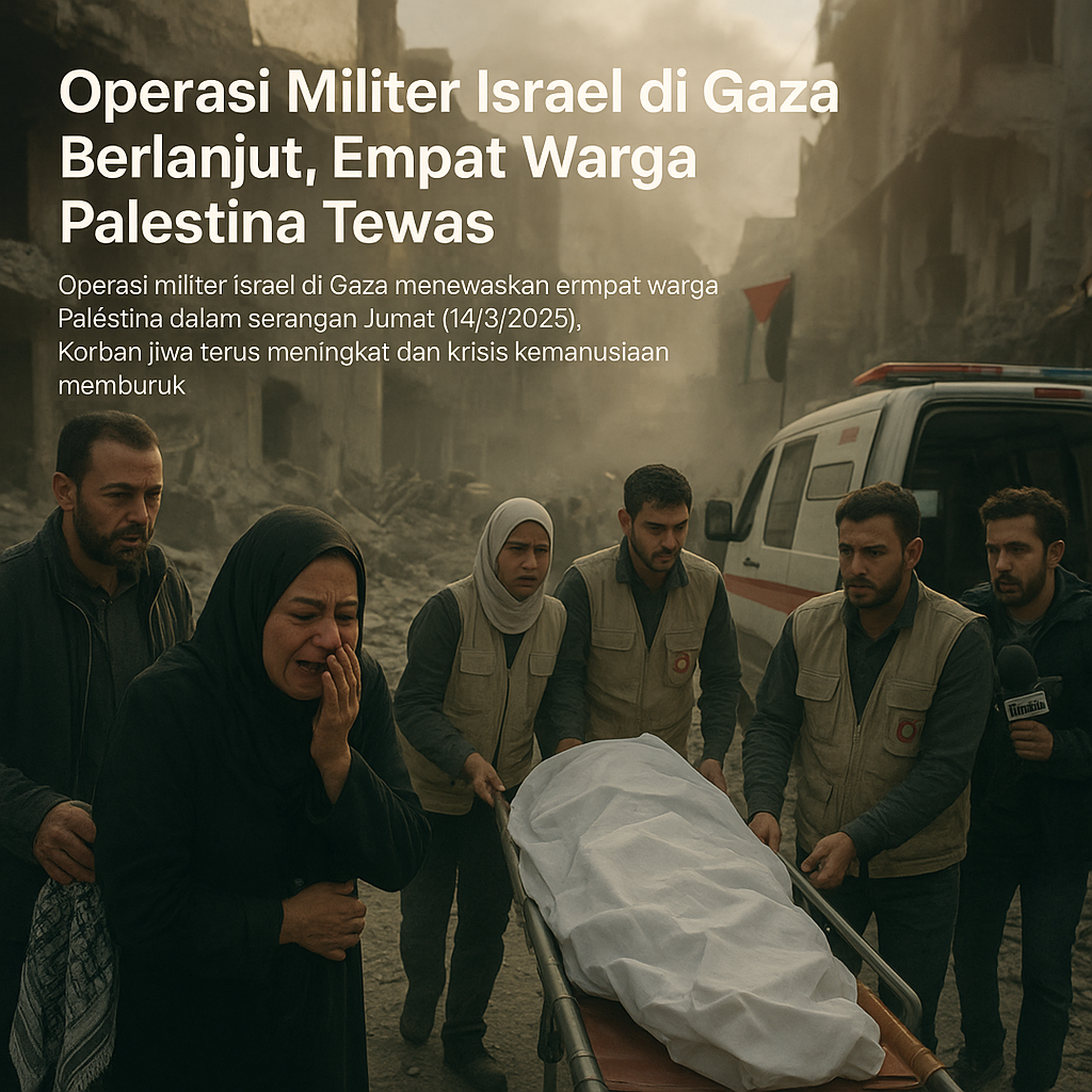 Operasi Militer Israel di Gaza Berlanjut, Empat Warga Palestina Tewas