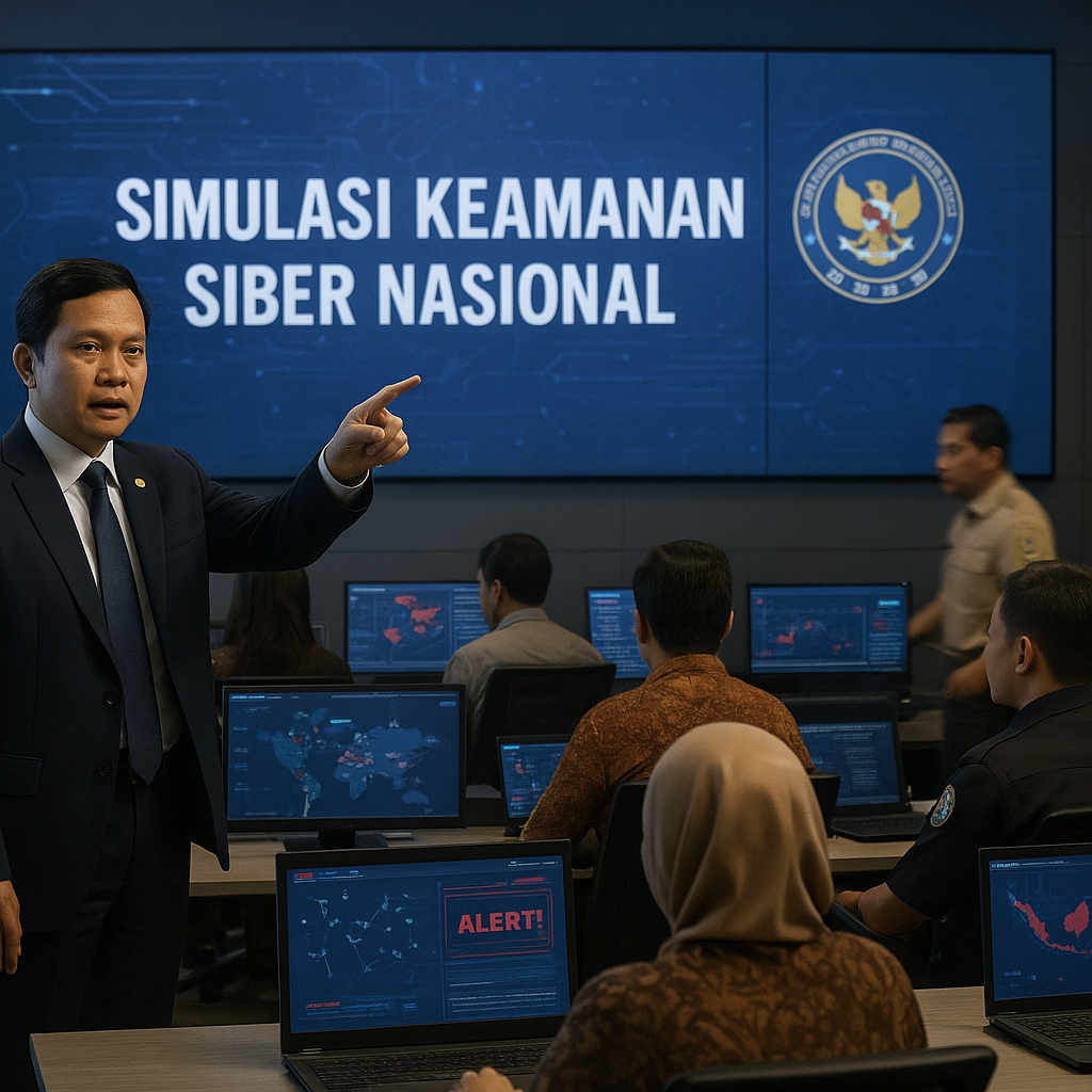 Waspada Peningkatan Ancaman Siber Global, BSSN Gelar Simulasi