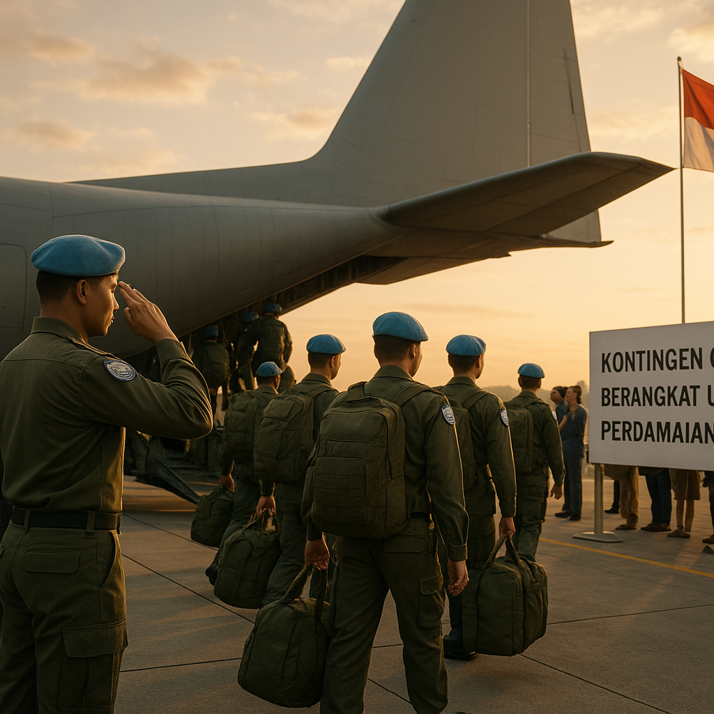 Kontingen Garuda TNI Berangkat untuk Misi Perdamaian PBB