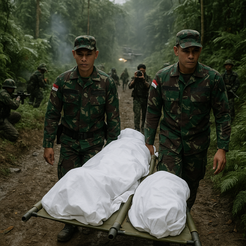 Koops TNI Habema Evakuasi Jenazah Pasutri Korban KKB di Yahukimo di Tengah Kontak Tembak