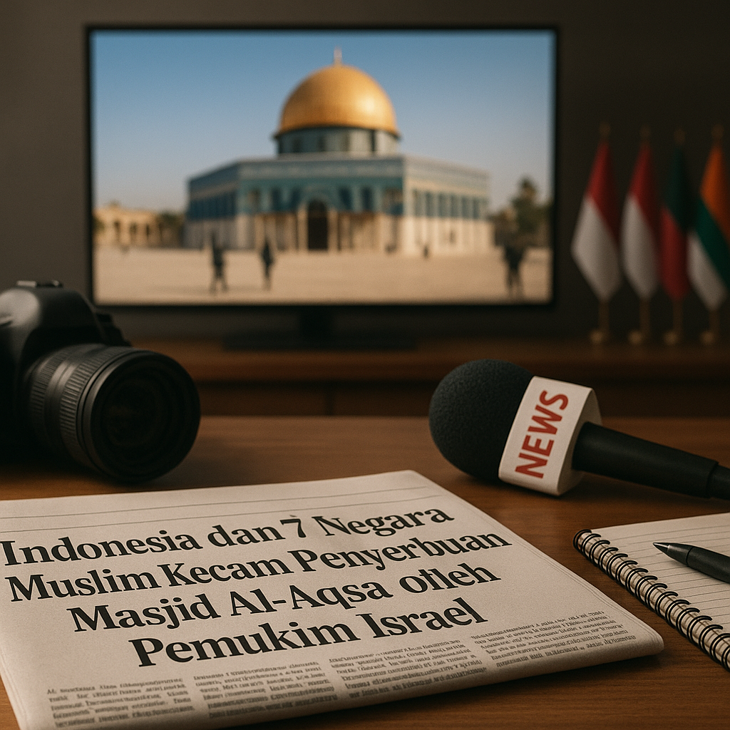 Indonesia dan 7 Negara Muslim Kecam Penyerbuan Masjid Al-Aqsa oleh Pemukim Israel