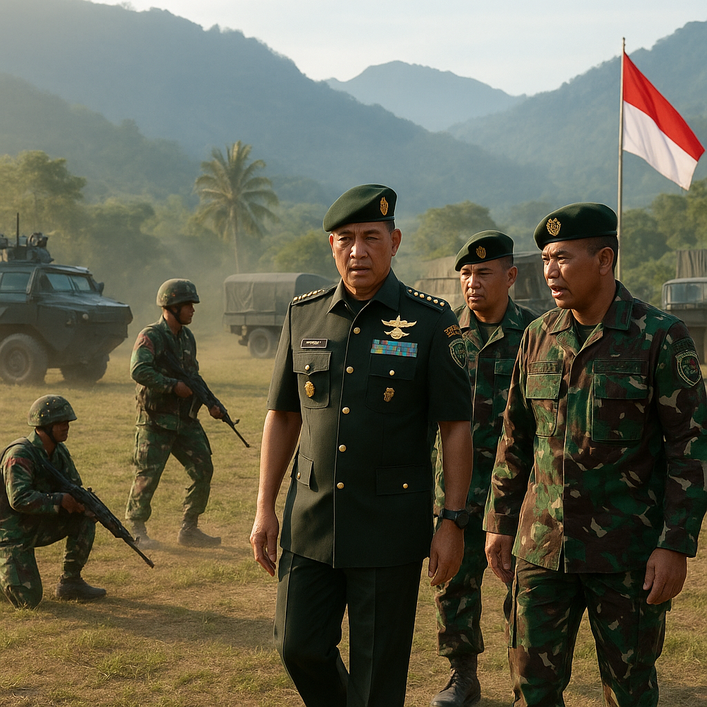 KSAD Tinjau Latihan Tempur Yonif 753/Arga Vira Tama di Papua