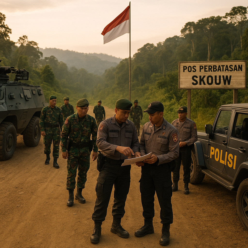 Latihan Gabungan TNI-Polri 'Bhakti Yudha' Digelar di Perbatasan RI-Papua Nugini