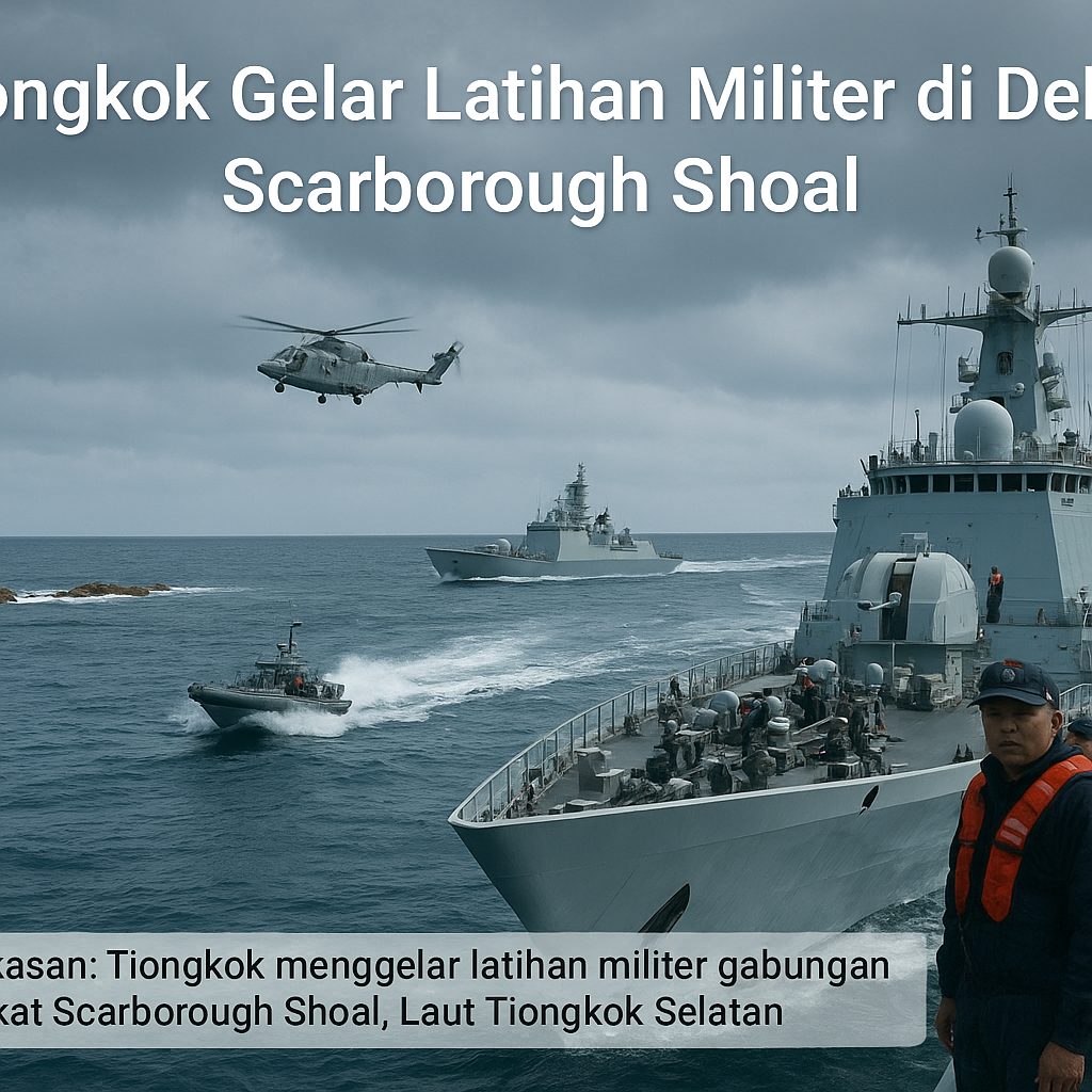Tiongkok Gelar Latihan Militer di Dekat Scarborough Shoal