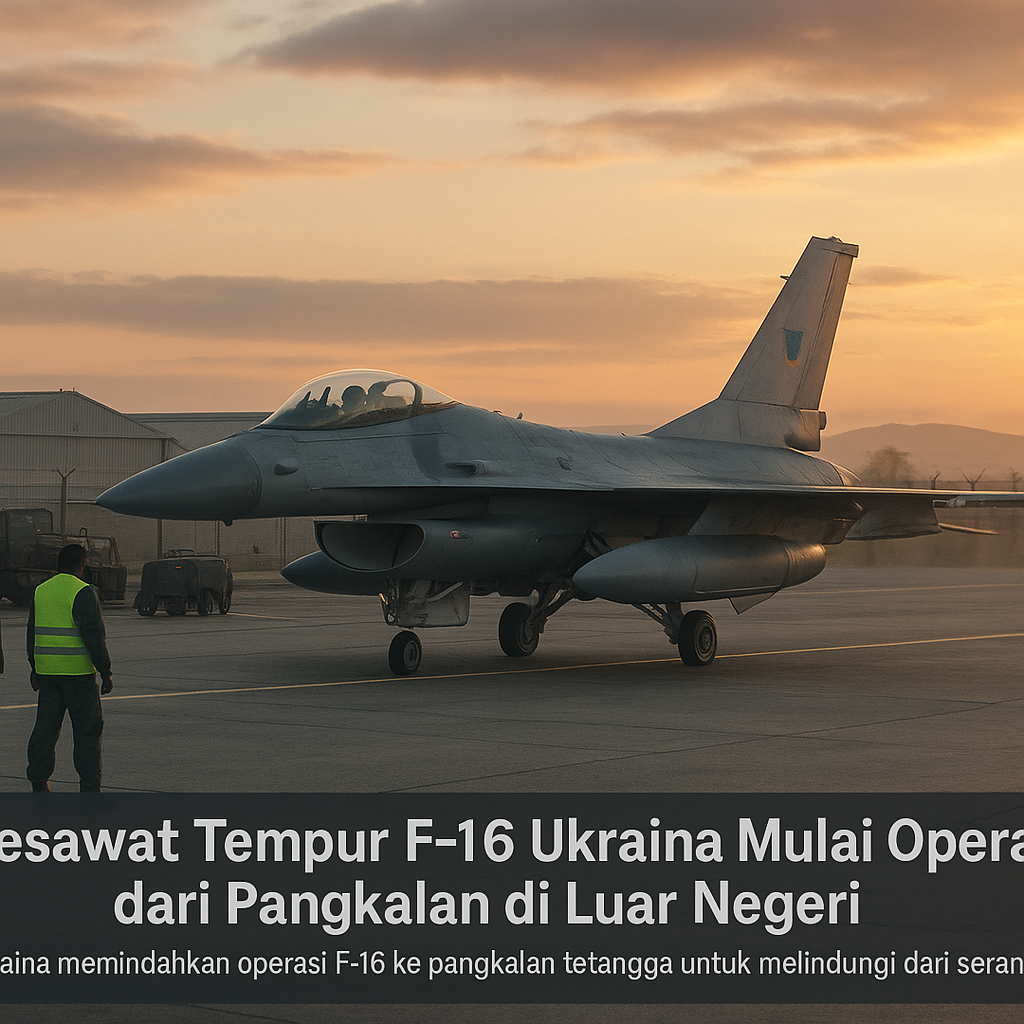 Pesawat Tempur F-16 Ukraina Mulai Operasi dari Pangkalan di Luar Negeri