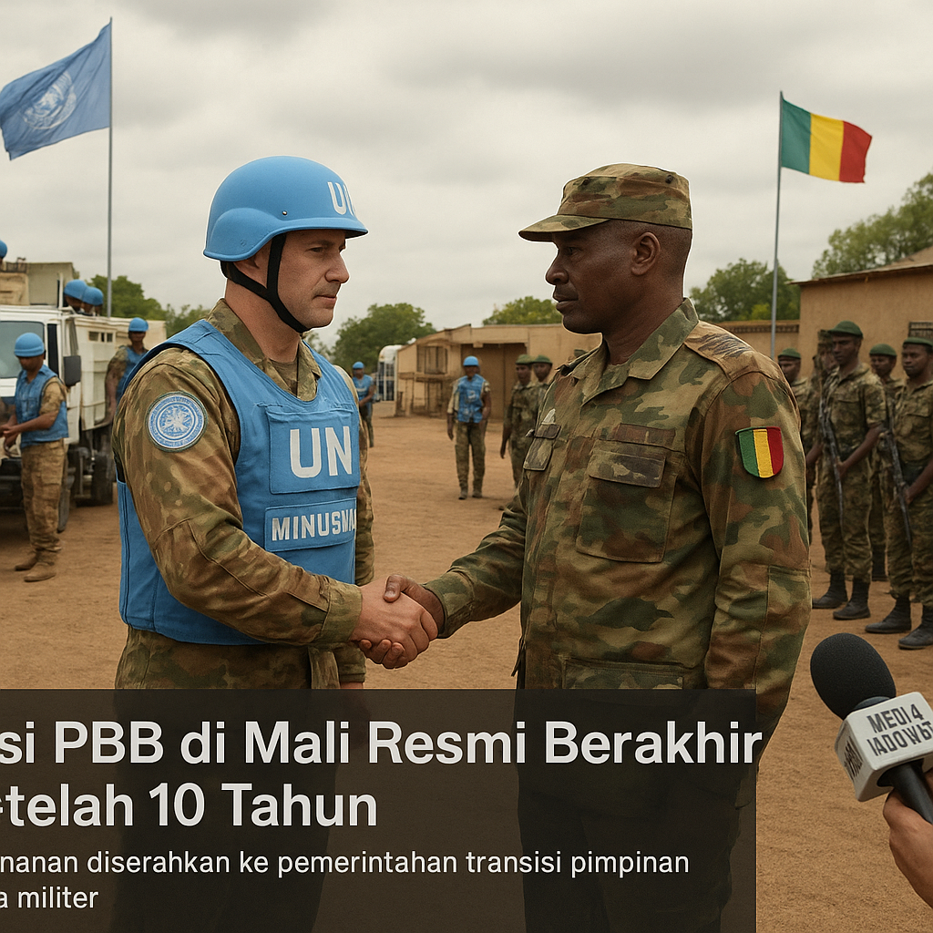 Misi PBB di Mali Resmi Berakhir Setelah 10 Tahun, Keamanan Diserahkan ke Junta