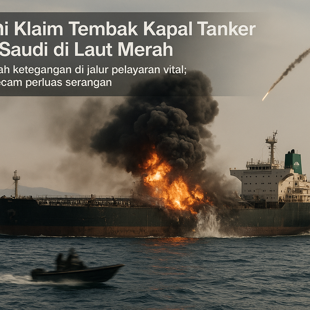 Houthi Klaim Tembak Kapal Tanker Arab Saudi di Laut Merah