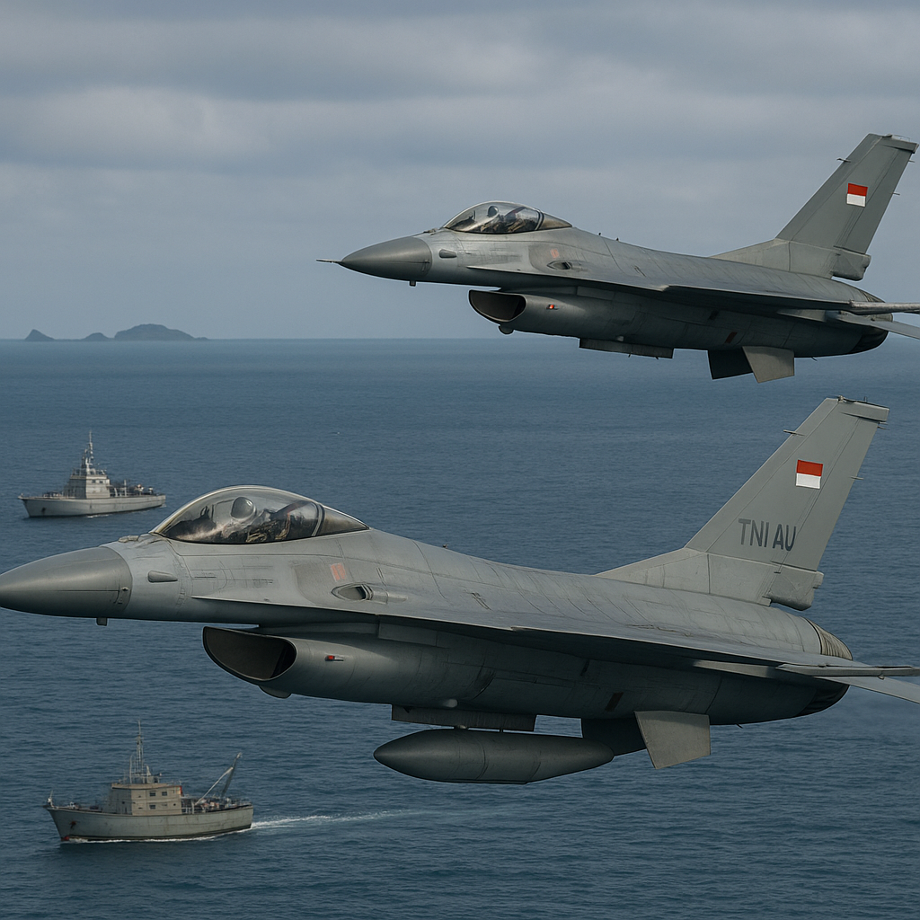 TNI AU Kerahkan Pesawat Tempur Pantau Aktivitas Kapal Asing di Natuna