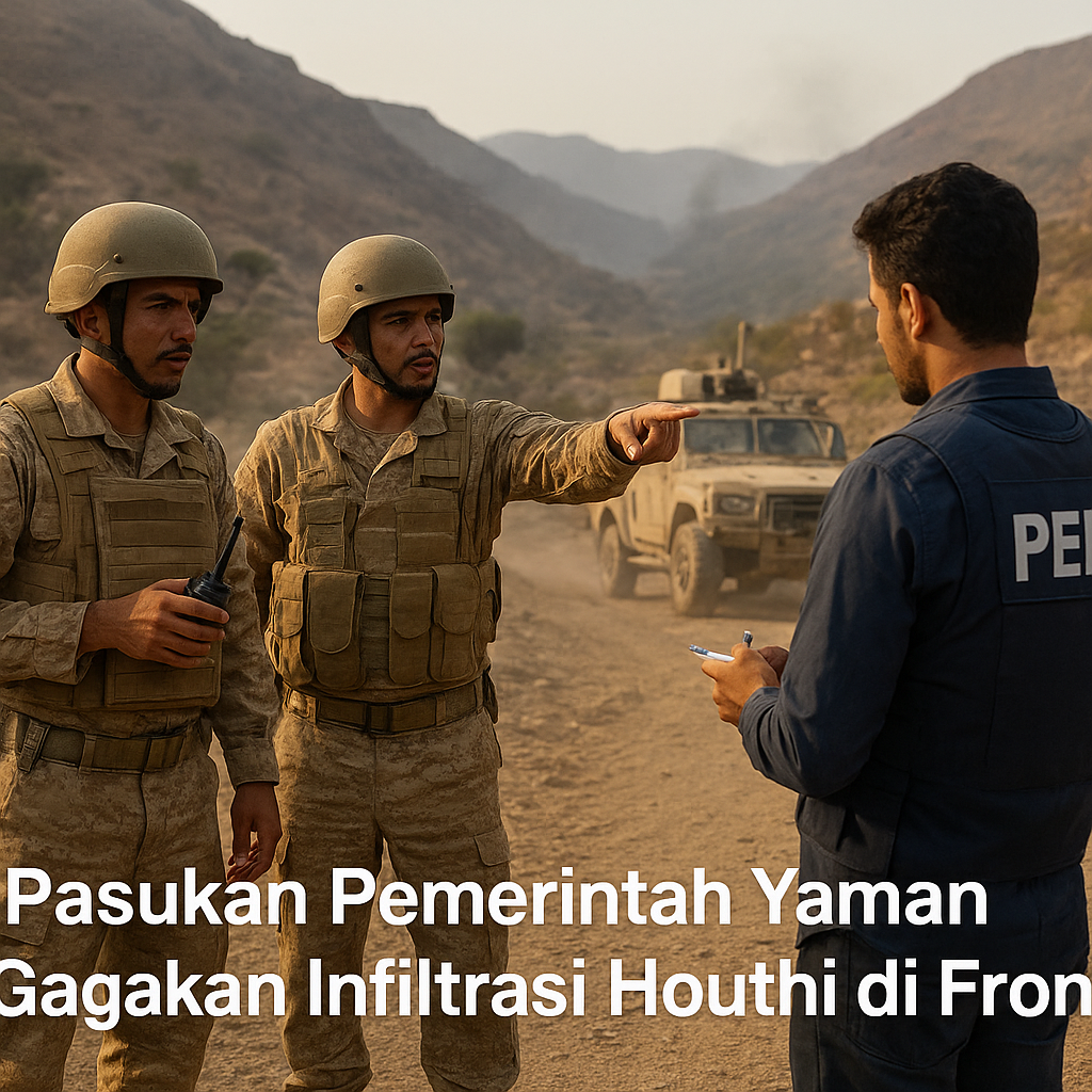Pasukan Pemerintah Yaman Gagalkan Infiltrasi Houthi di Front Taiz