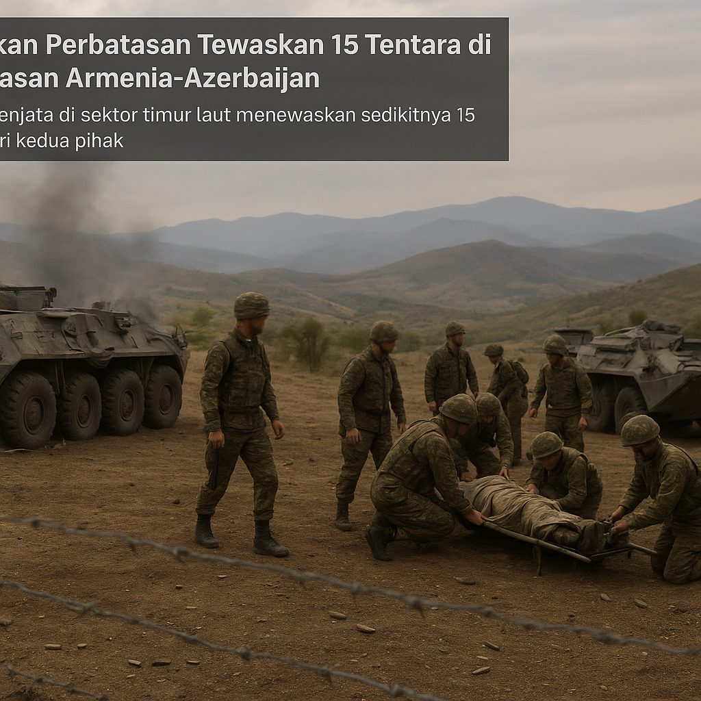 Bentrokan Perbatasan Tewaskan 15 Tentara di Perbatasan Armenia-Azerbaijan