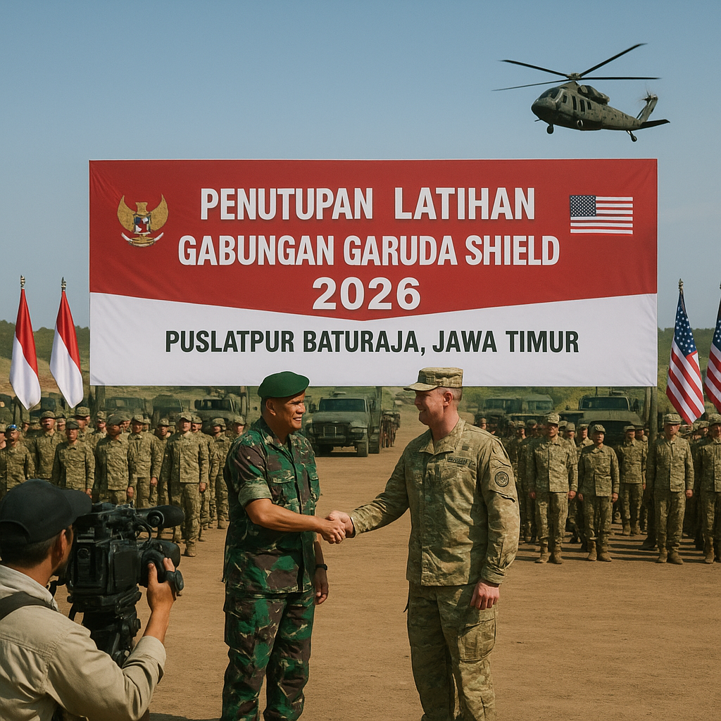 Latihan Gabungan TNI-AS 'Garuda Shield 2026' Resmi Ditutup di Jawa Timur